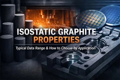 Vlastnosti izostatického grafitu: Typický rozsah dat a jak vybrat podle aplikace